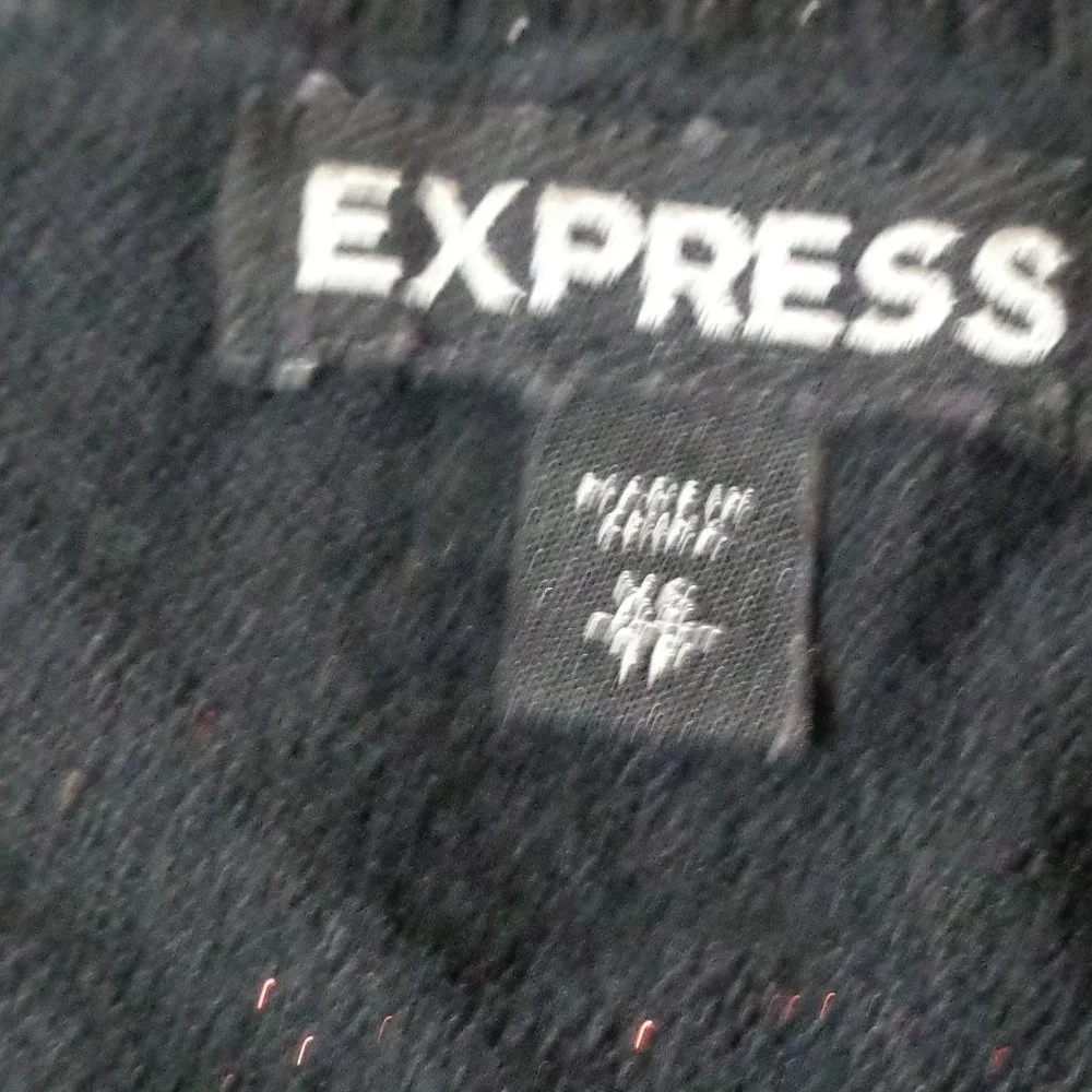 $5ifbundle3 Express v neck striped sweater with metallic accents size XS - Picture 6 of 12